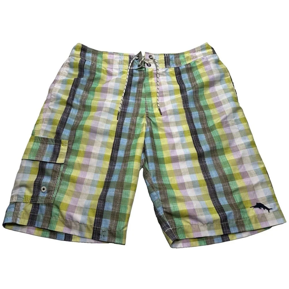 Men's Tommy Bahama Relax Plaid Boardshorts 11